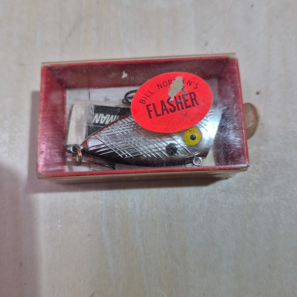 Vintage Bill Norman Flasher Silver Lipless Crankbait 130-1 Lure 2in 1/4oz‎ NIB